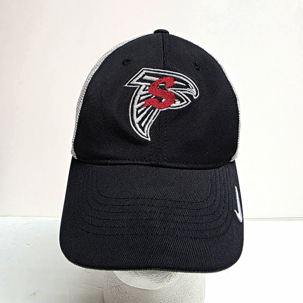 Nike Golf Flexfit Mesh Back Baseball Cap Black/White Falcon Logo Men's M/L Hat